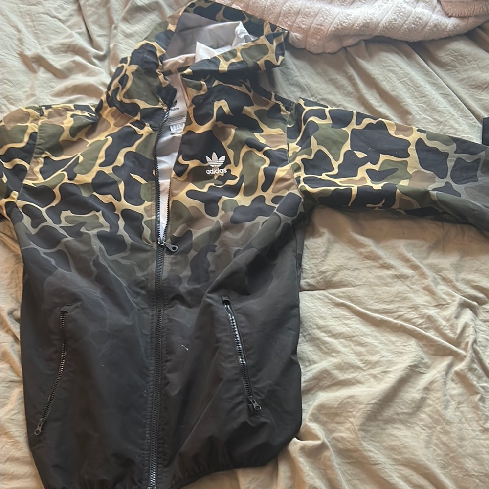 Adidas Camouflage Zip-Up Jacket